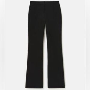 Lafayette 148 Finesse Crepe Piped Flared Pant 20W Black Excellent Condition $698
